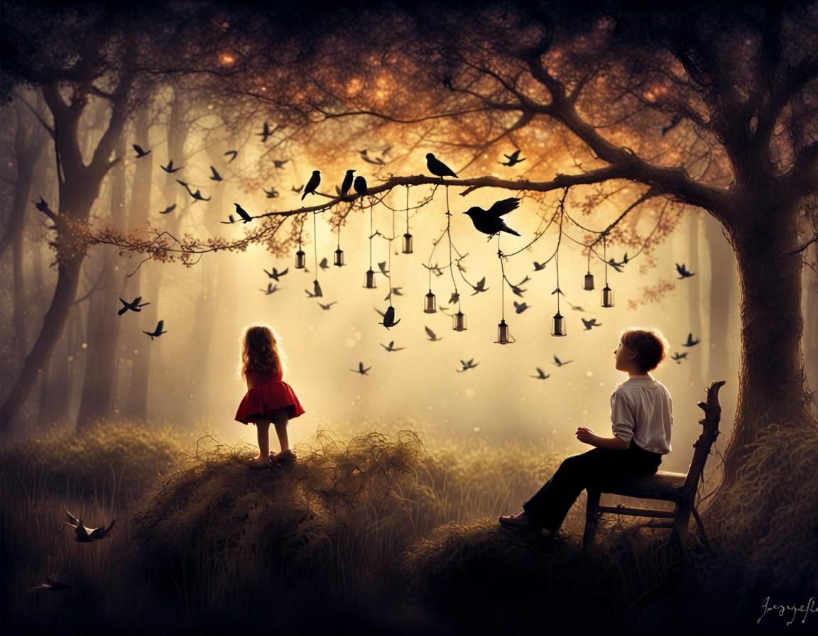 Surreal Dreamscape of Lost Innocence