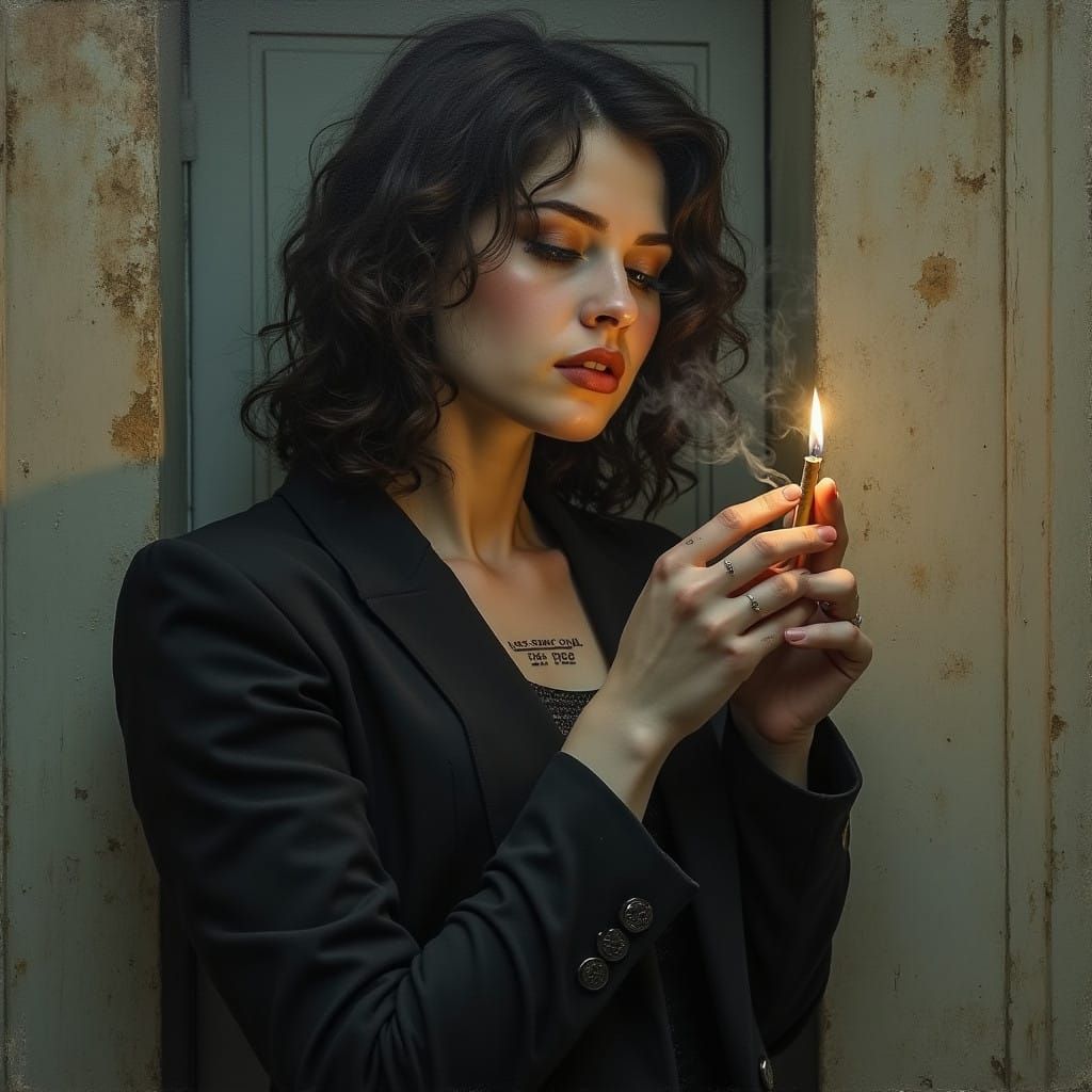 Mysterious Anastasia in Eclaboussure Style