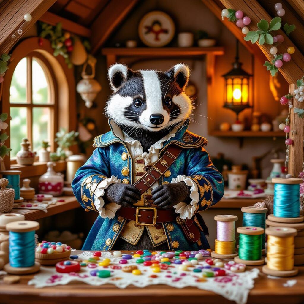 Badger Tailor Crafts Edible Silk Pirate Coat in Art Nouveau ...