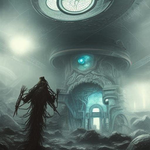 Jólakötturinn in Retrofuturist Digital Art