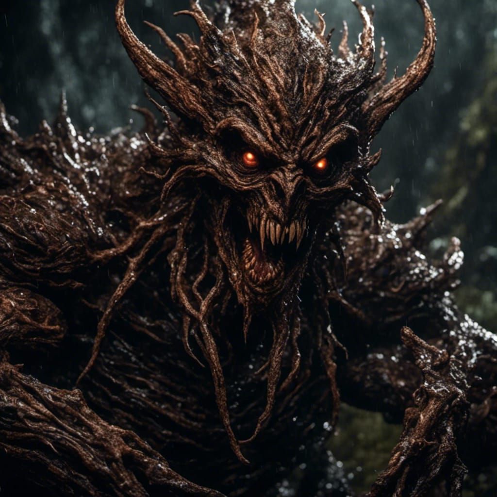 What lurks in the shadows? <lora:Cursed:1.0>