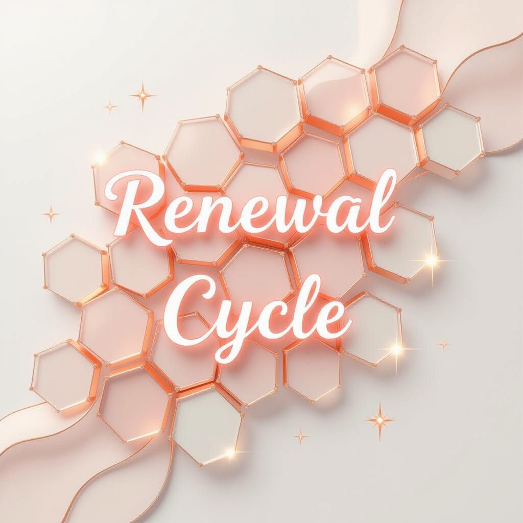 Glowing Skin Cell Renewal in Rose Gold Style