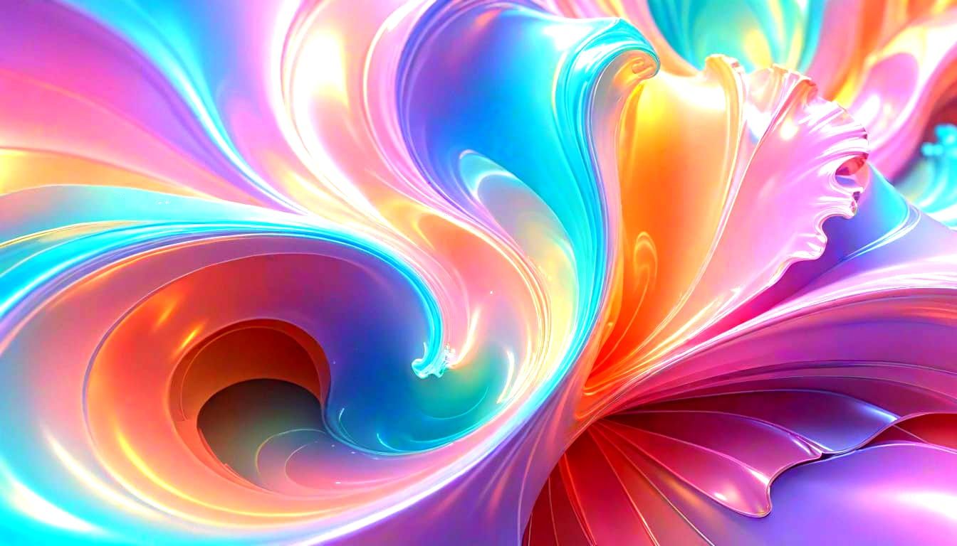 Ethereal Fractal Dreamscape in Pastel Hues