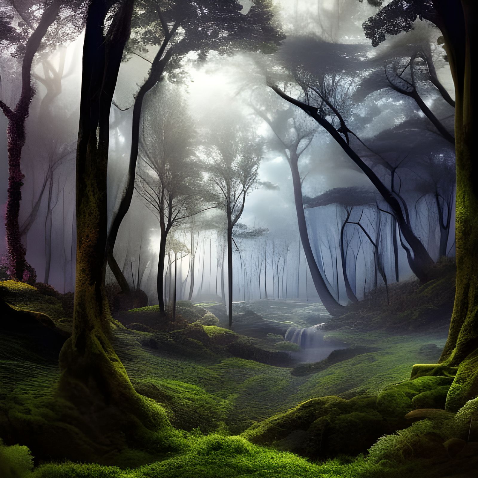 Enchanted Forest: Epic Digital Matte Painting