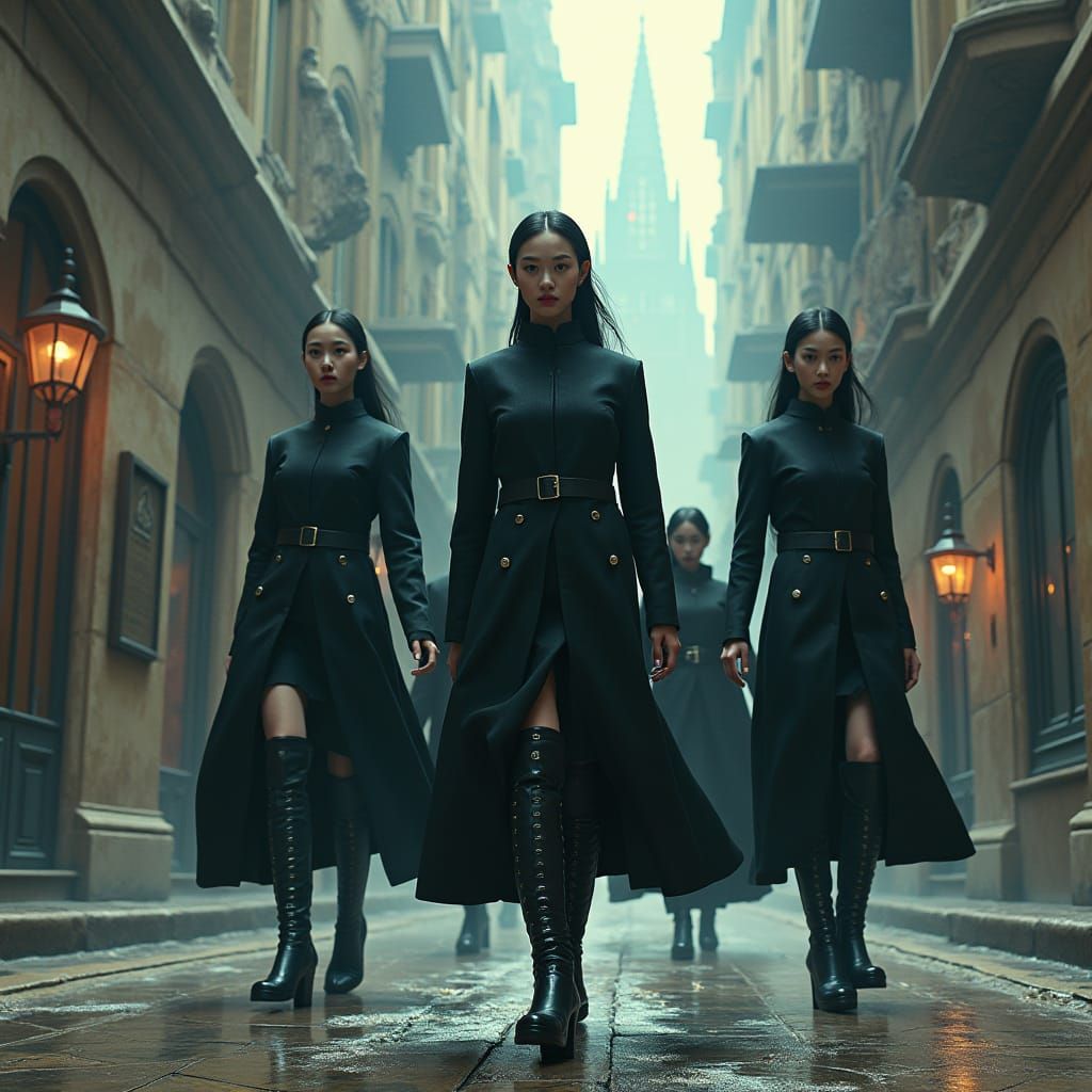 Lucy Liu Clones in the City of Booted Women