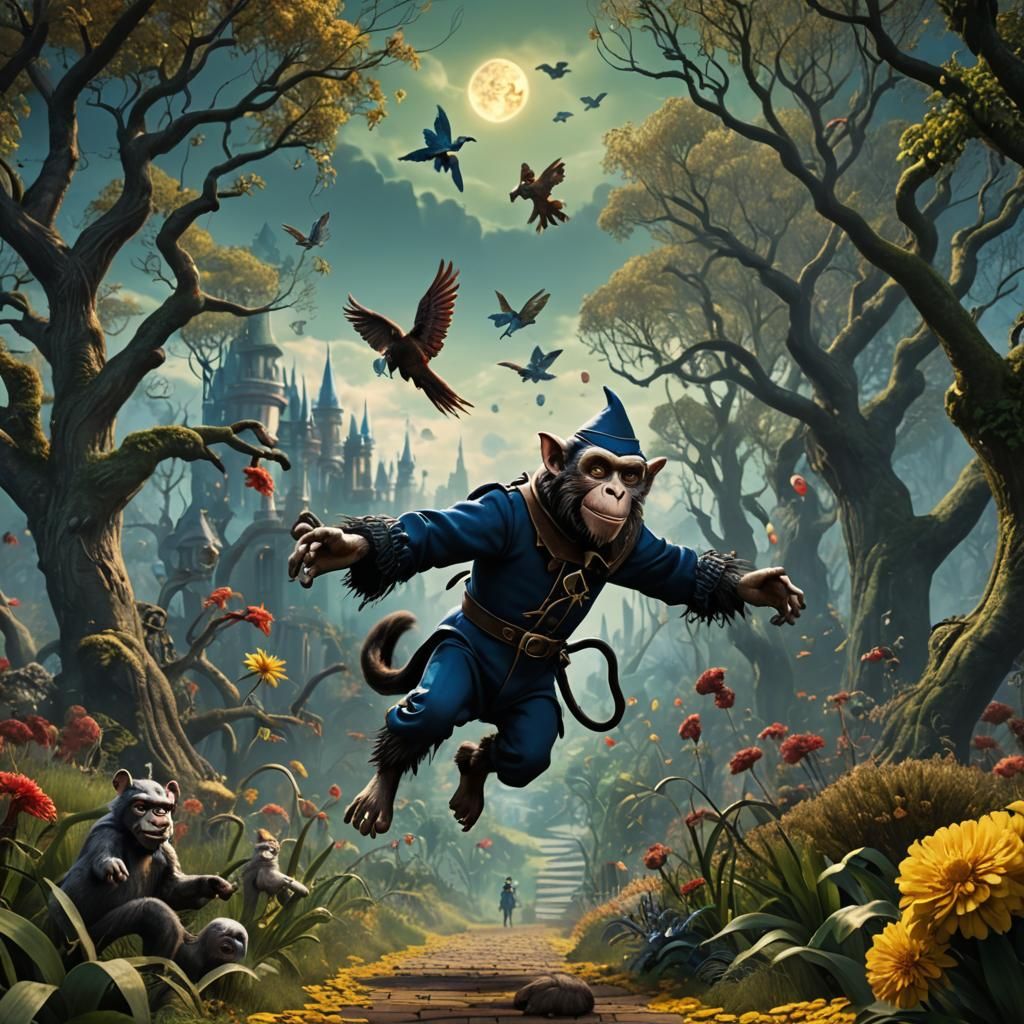Scary Flying Monkey from Wizard of Oz