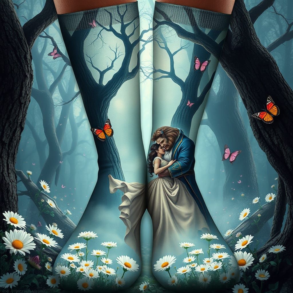 Beauty and the Beast Socks