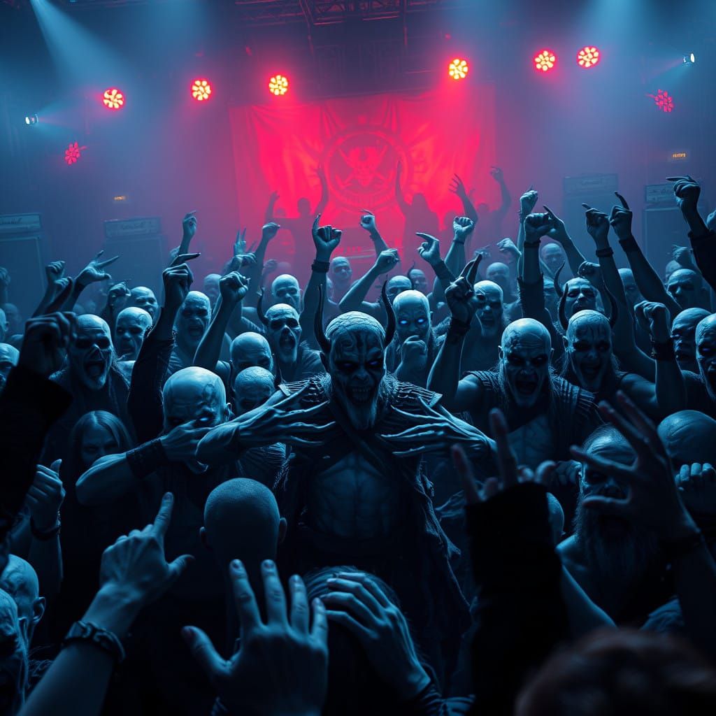 Undead Horde Moshes to Heavy Metal in a Gritty, Biomechanica...