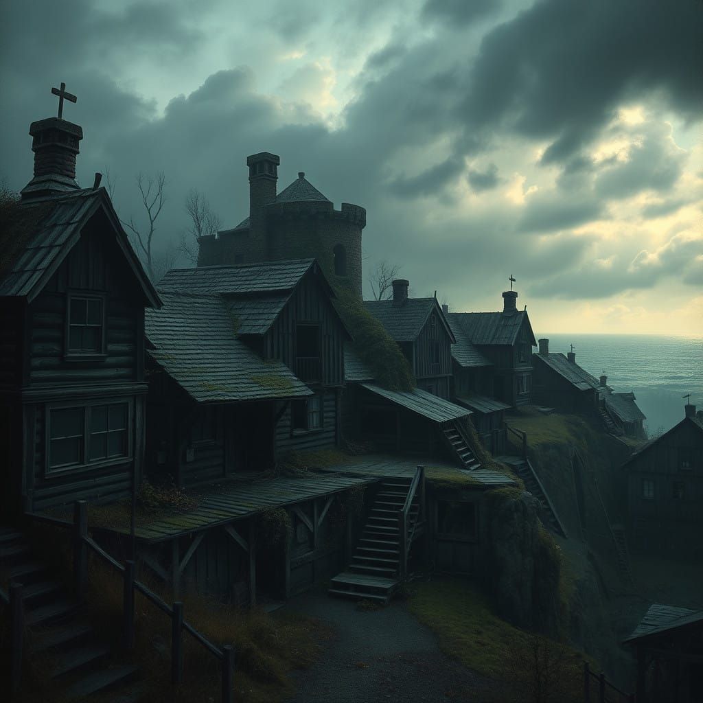 Abandoned Fredrikshald: A Haunting 19th-Century Town