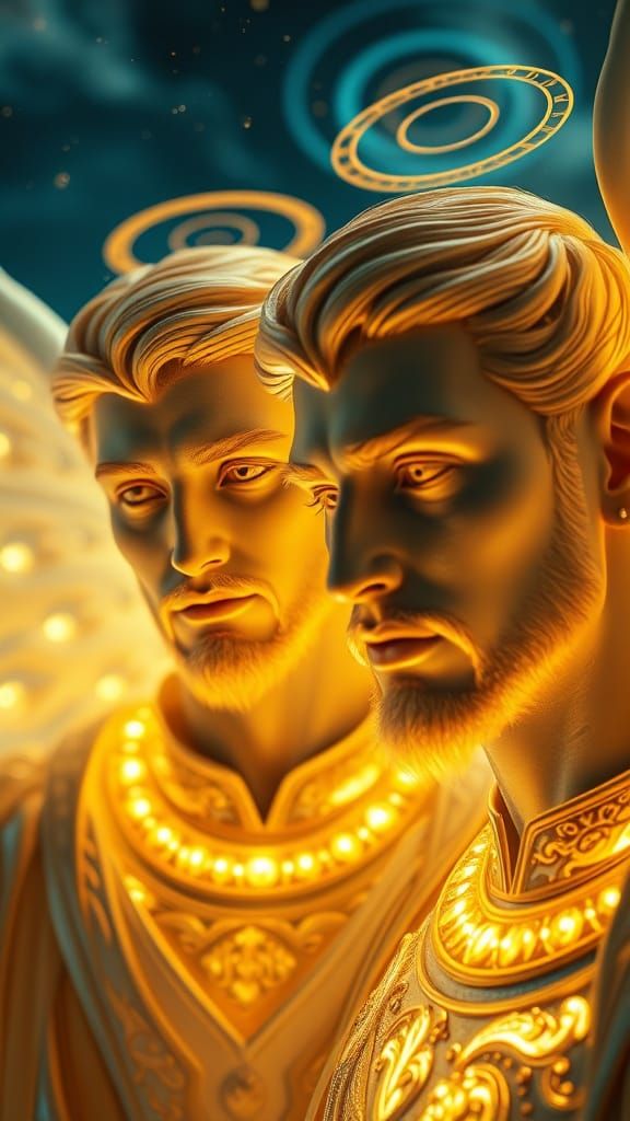 Angelic Beings Harut and Marut in Divine Light