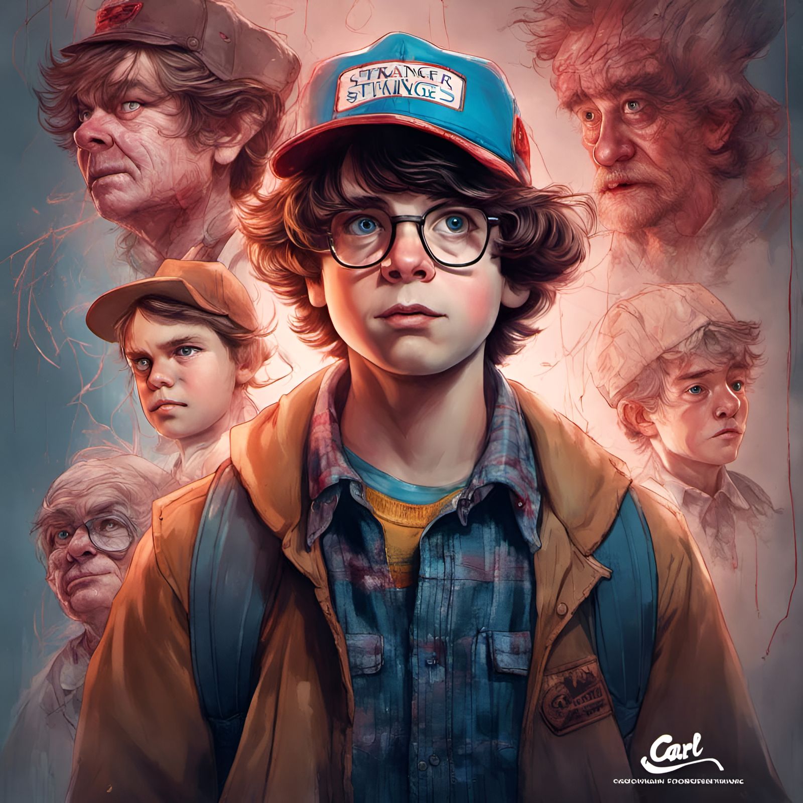 Carl from Up in Upside Down Portrait