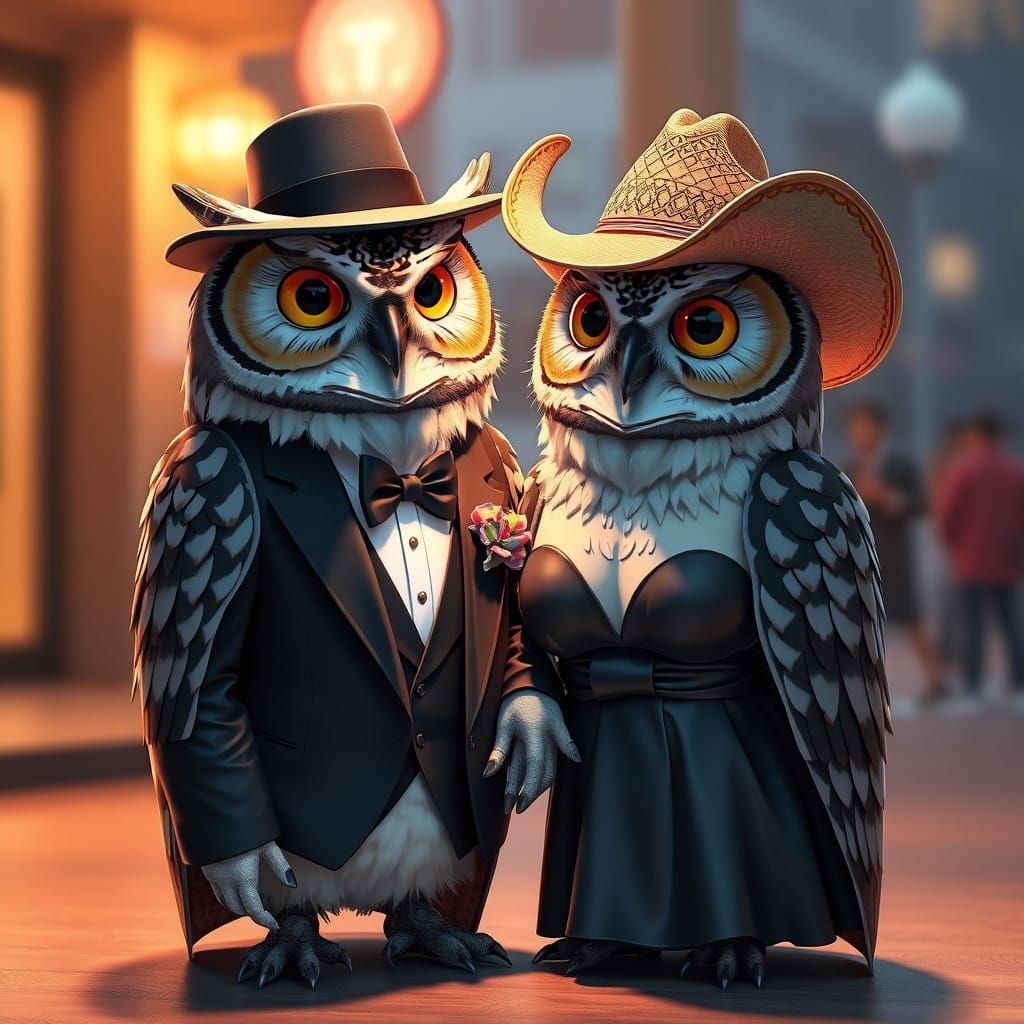 Stylish Night Owls Steal the Spotlight