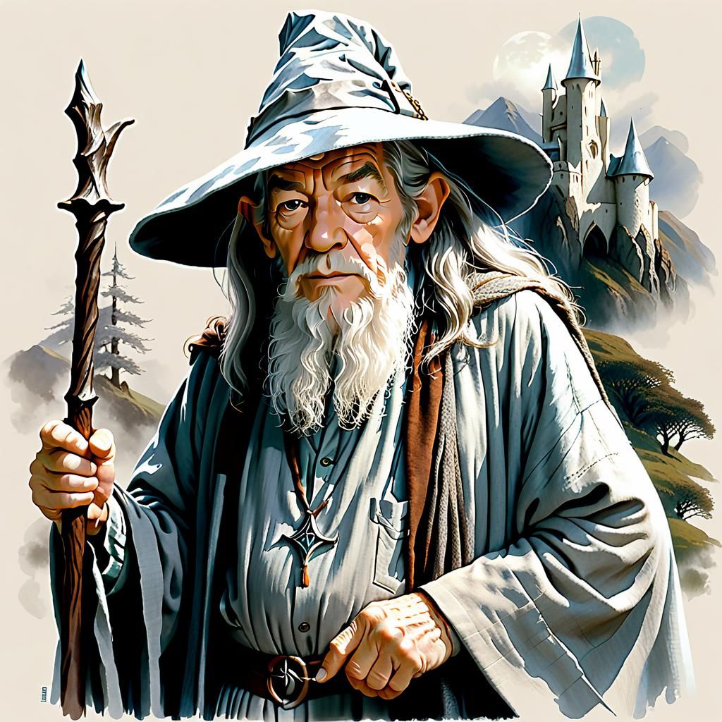 Ian McKellen as Gandalf the White
