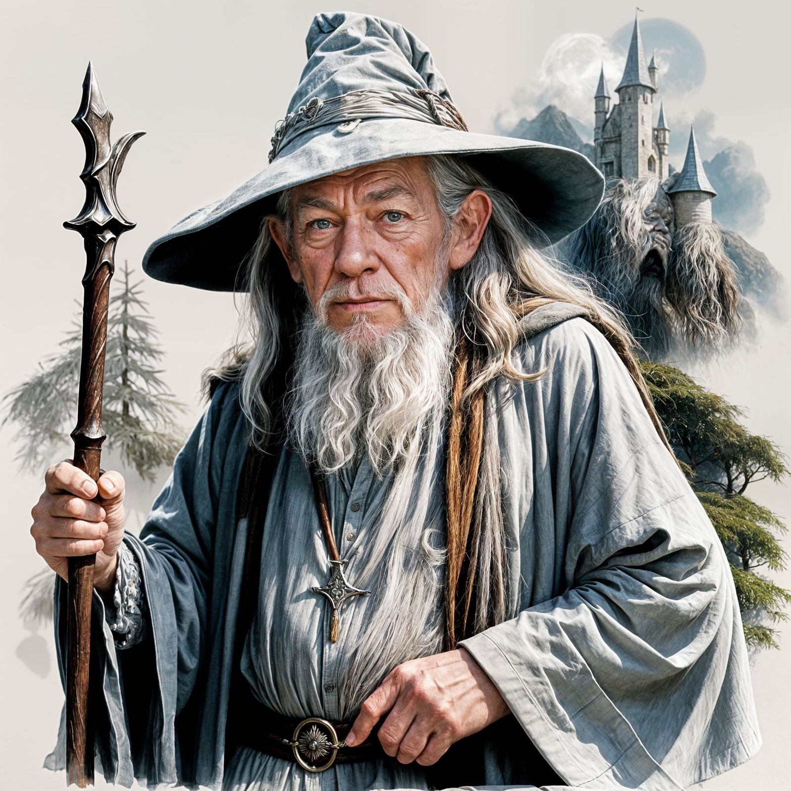 Ian McKellen as Gandalf the White