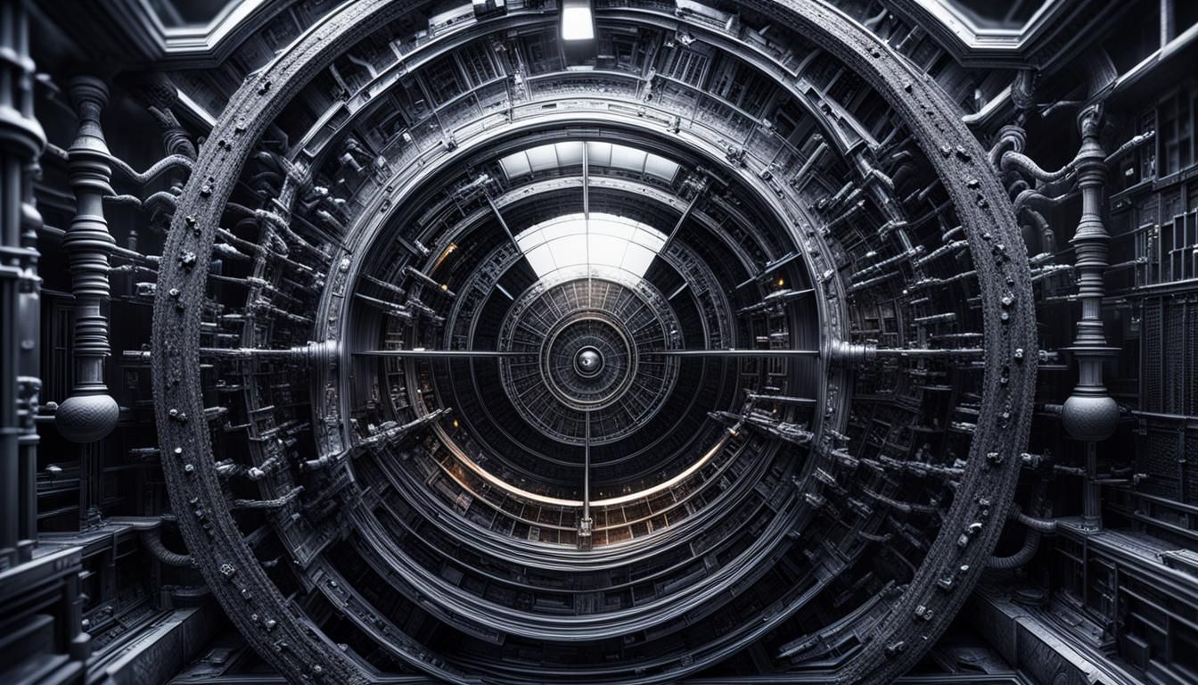 Quantum Computer Simulation in Giger Style