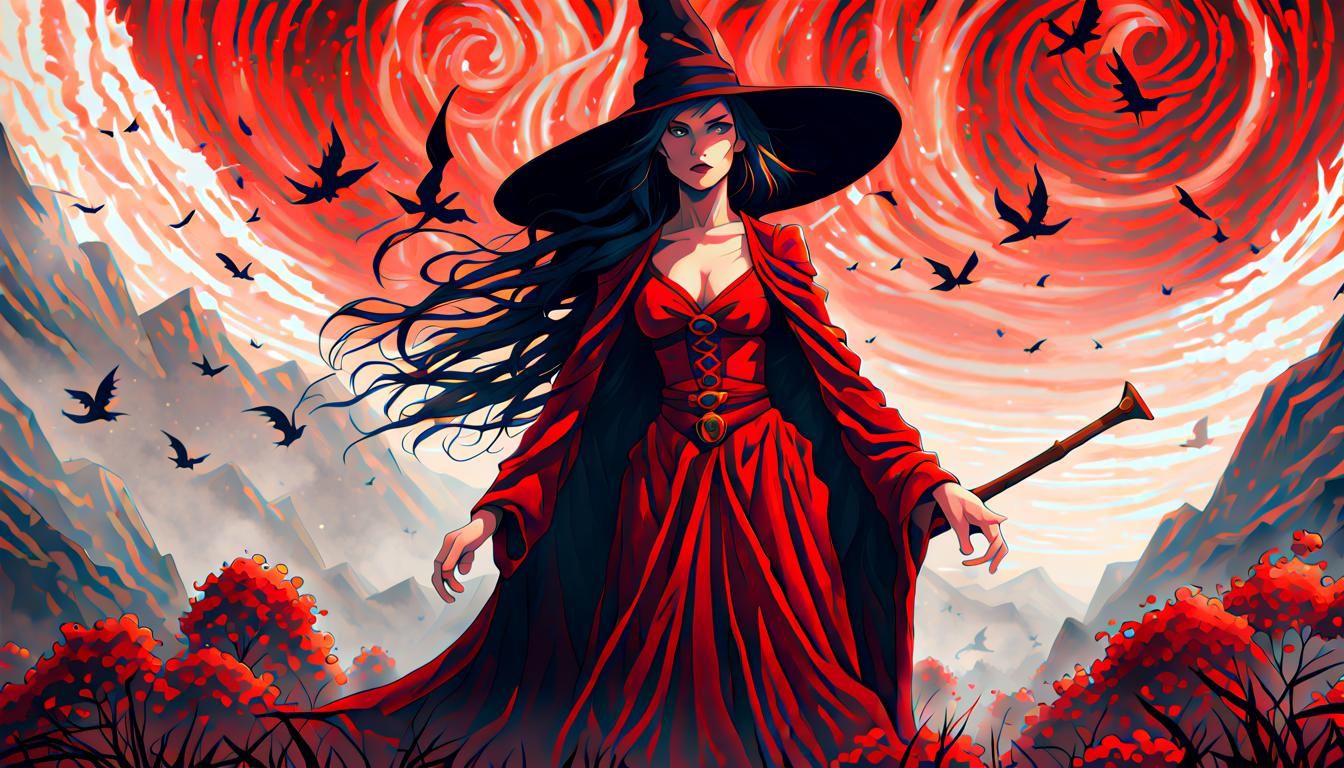 Scarlet Witch Digital Portrait