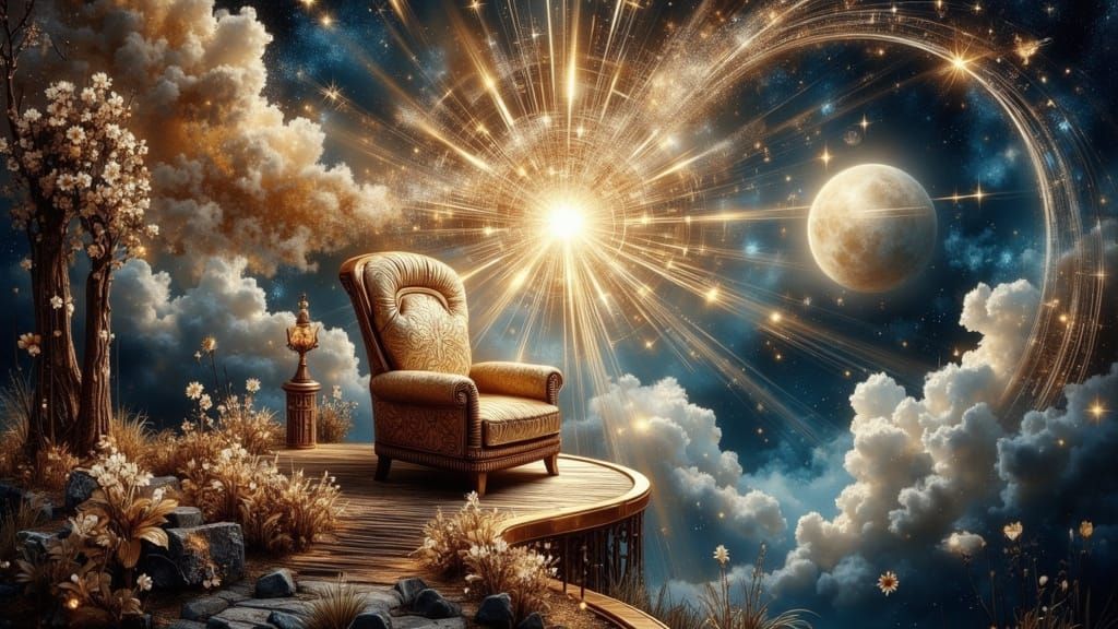 Cosy Armchair on Veranda Overlooking Beach Portal