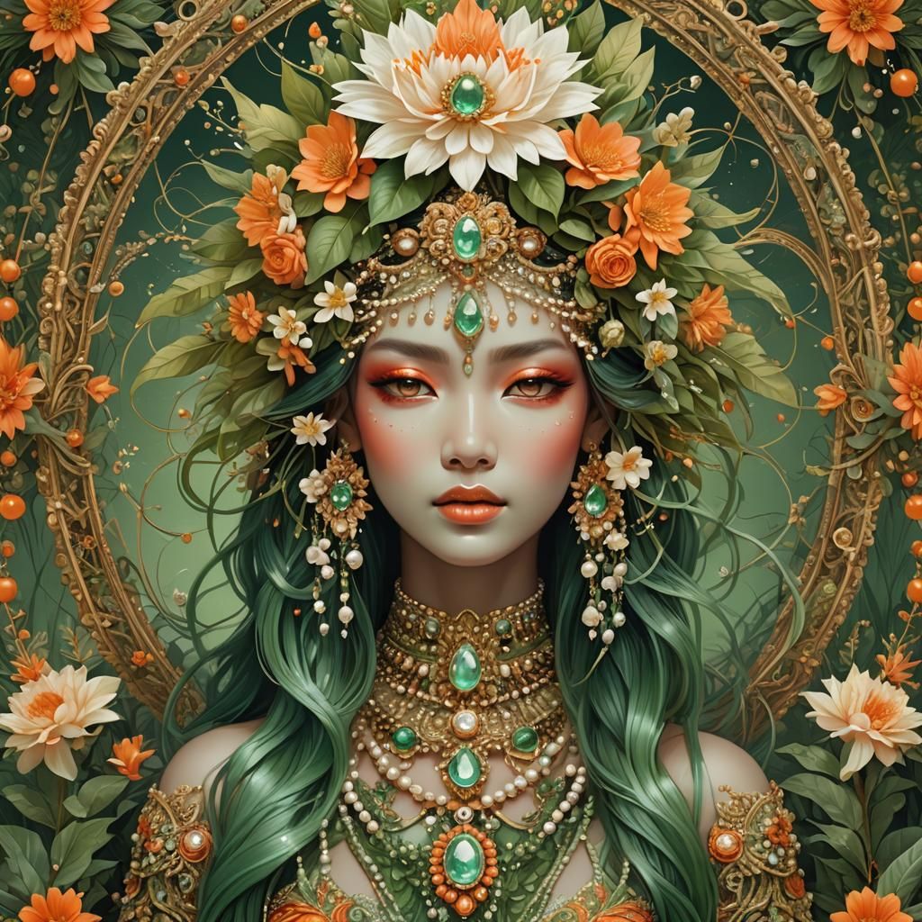 An intricate digital artwork