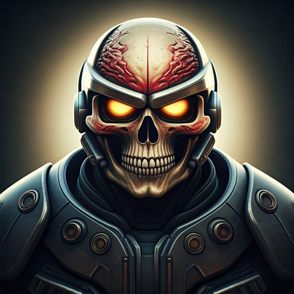 Cyberpunk Martian Invader Skull Mask Revealed in Futuristic....