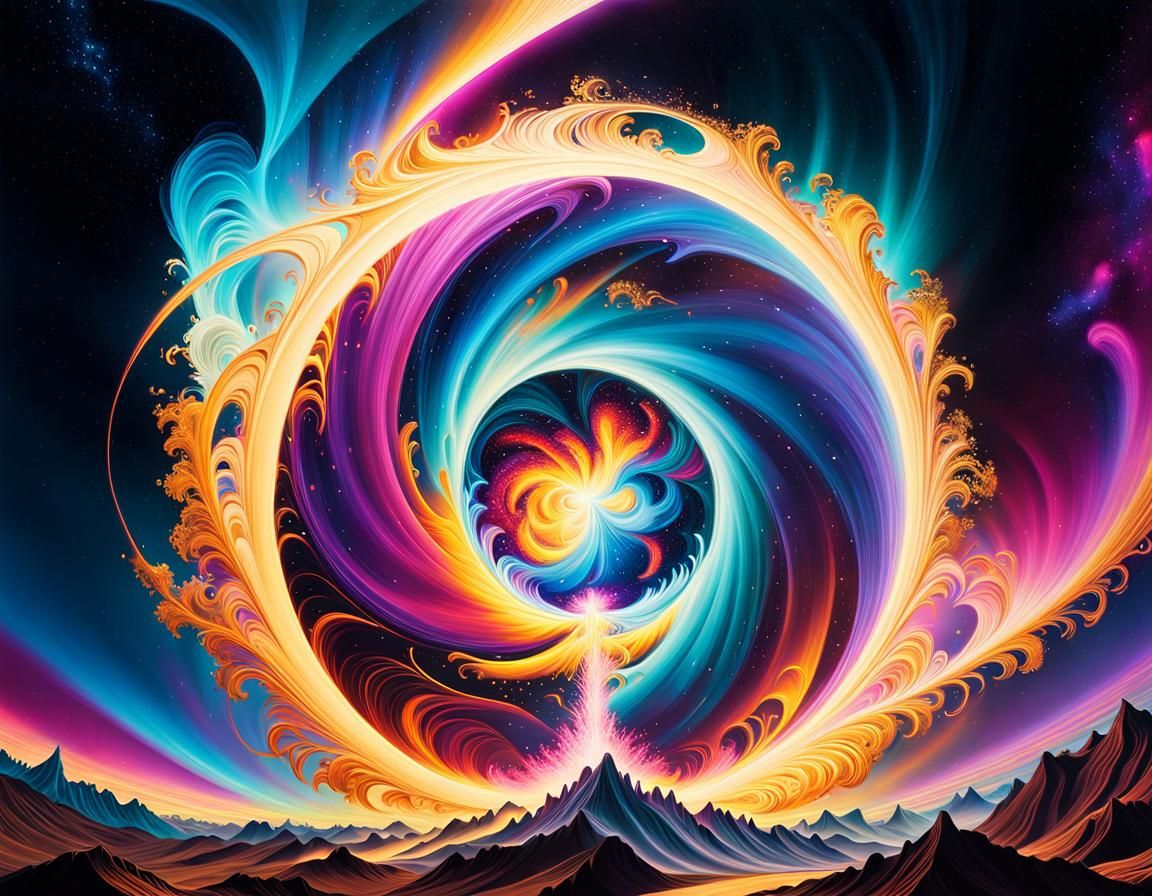 Exploding Star in Expressionist Pop Art Style