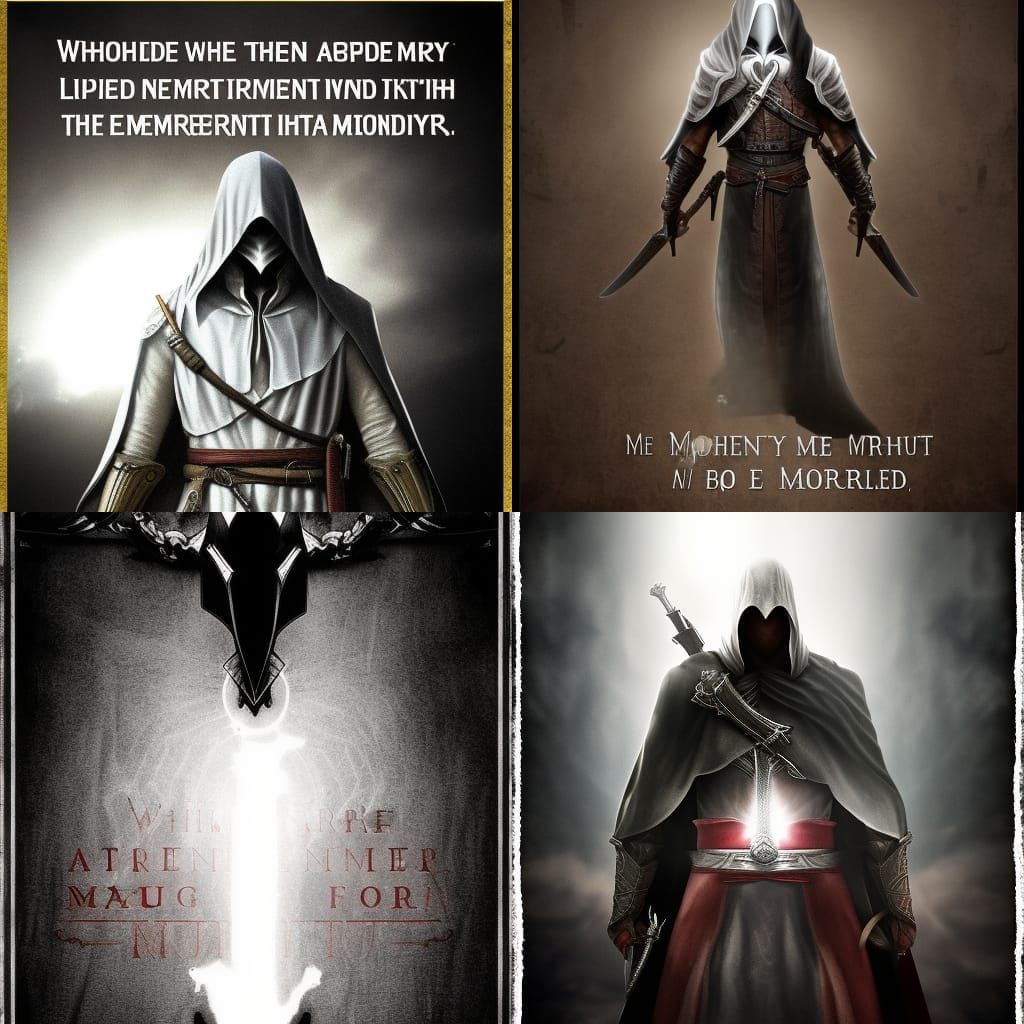 Mysterious Assassin in Shadowy Digital Art