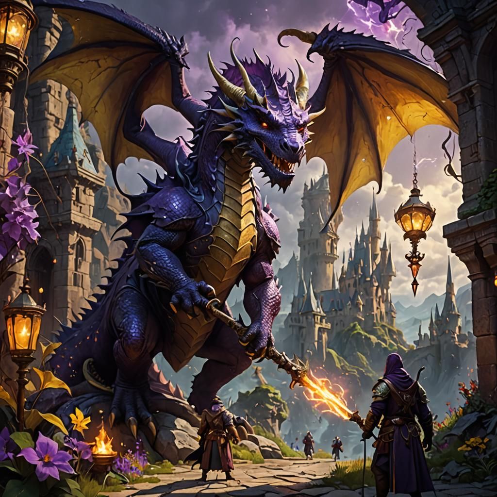 Dragons as Wizards in a Dark Fantasy World