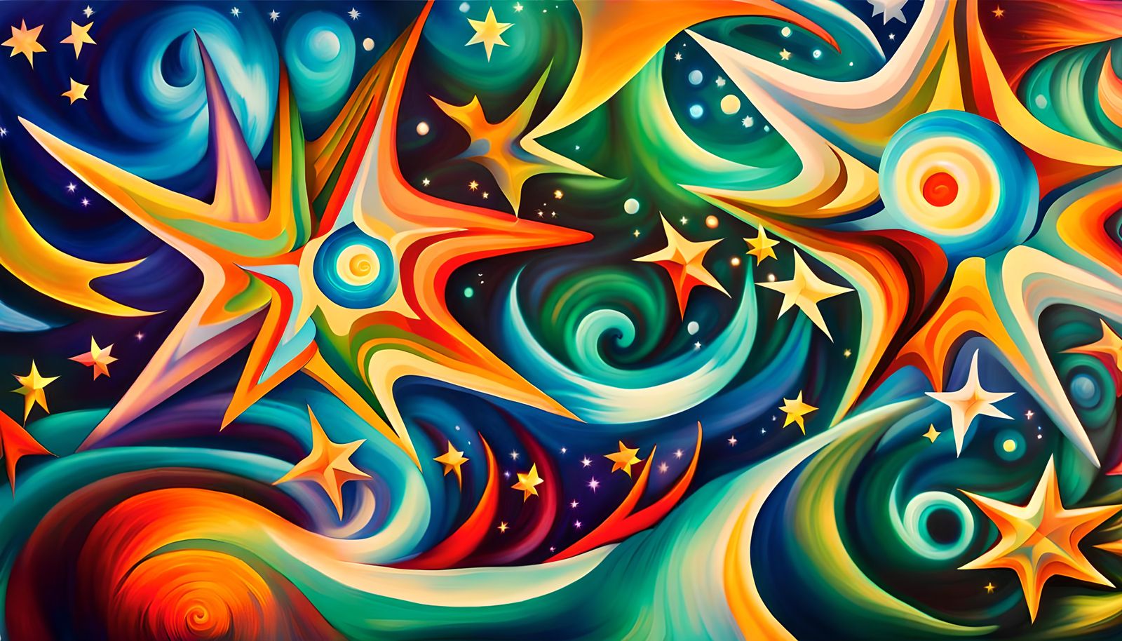 Iridescent Stars in Electromagnetic Plasma Maelstrom