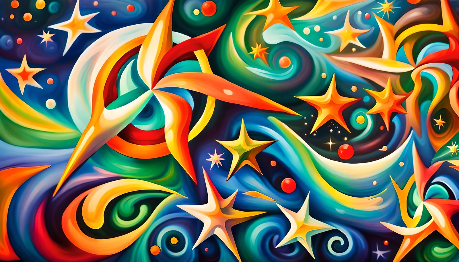 Iridescent Stars Connected in Electromagnetic Plasma: Impast...