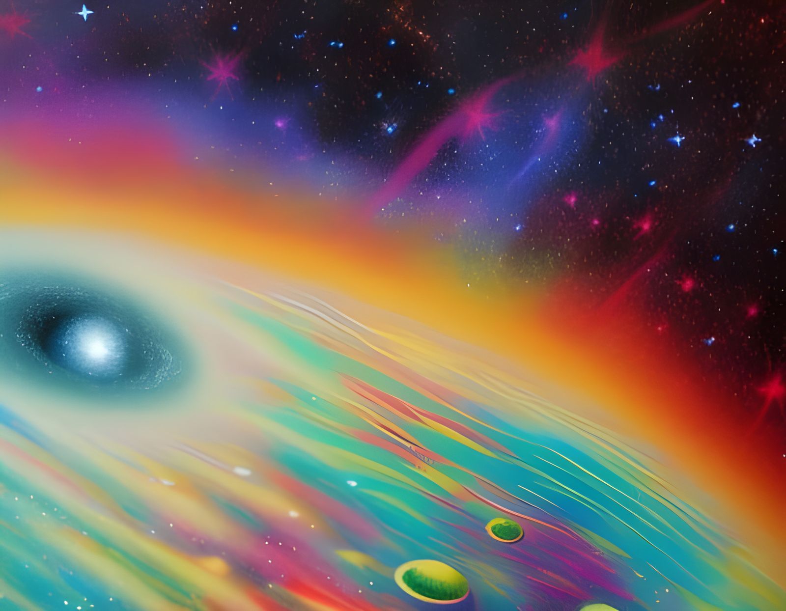 Holographic Cosmic Illustration of Outer Space