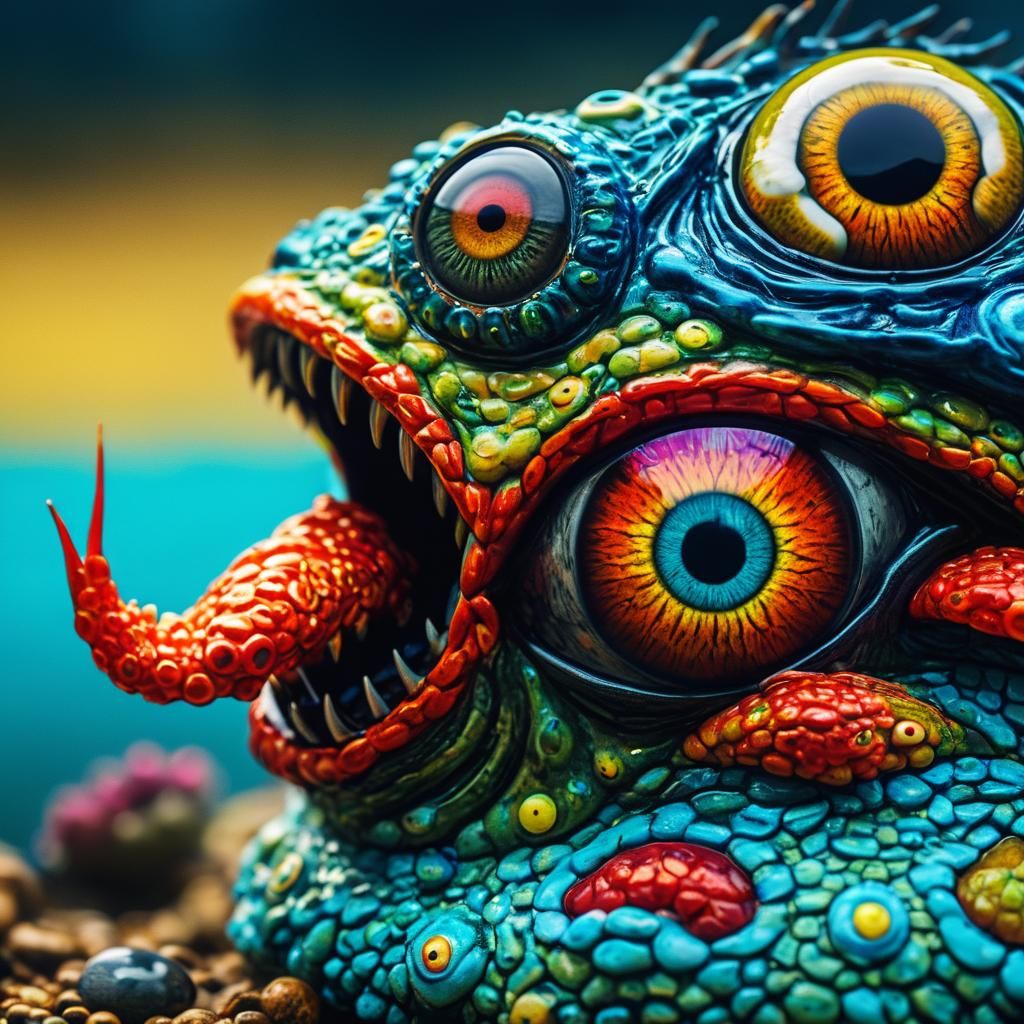 Eyeball Fish Monster