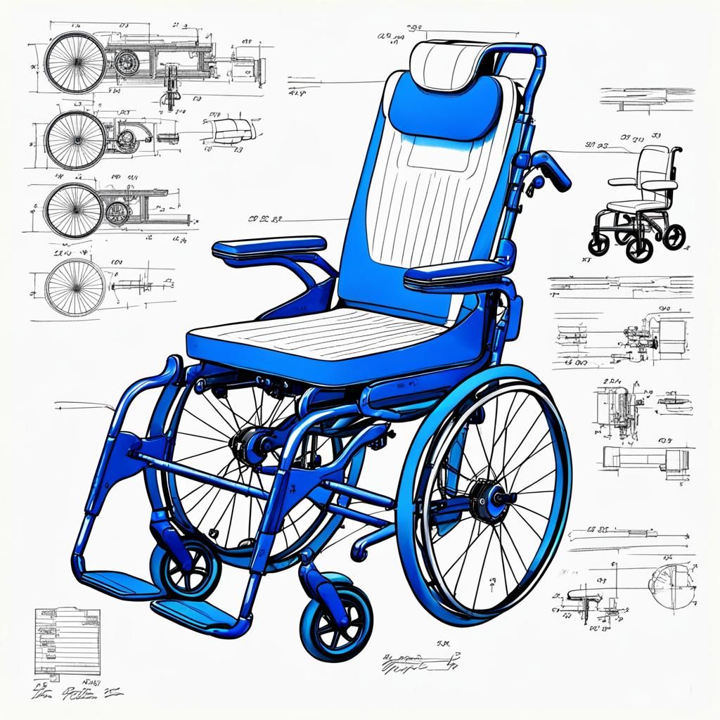 Zero Gravity Wheelchair Patent Illustration