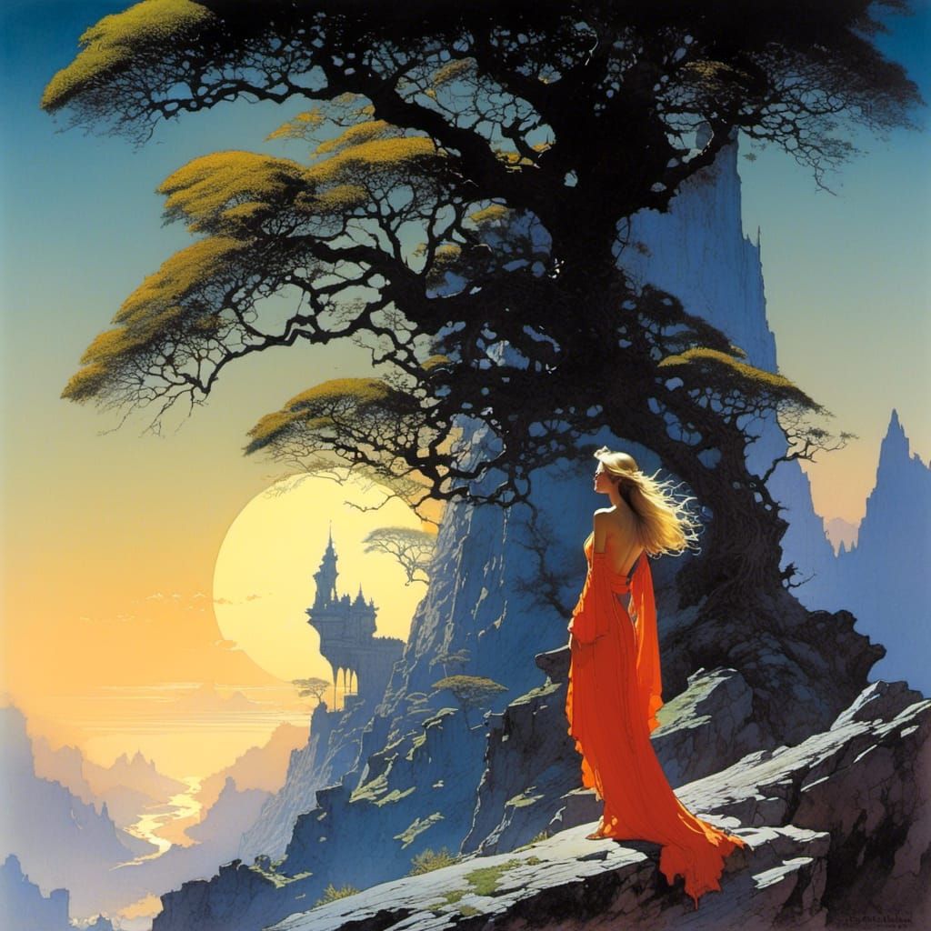 Elven Fantasy Art Inspired by Michael Whelan