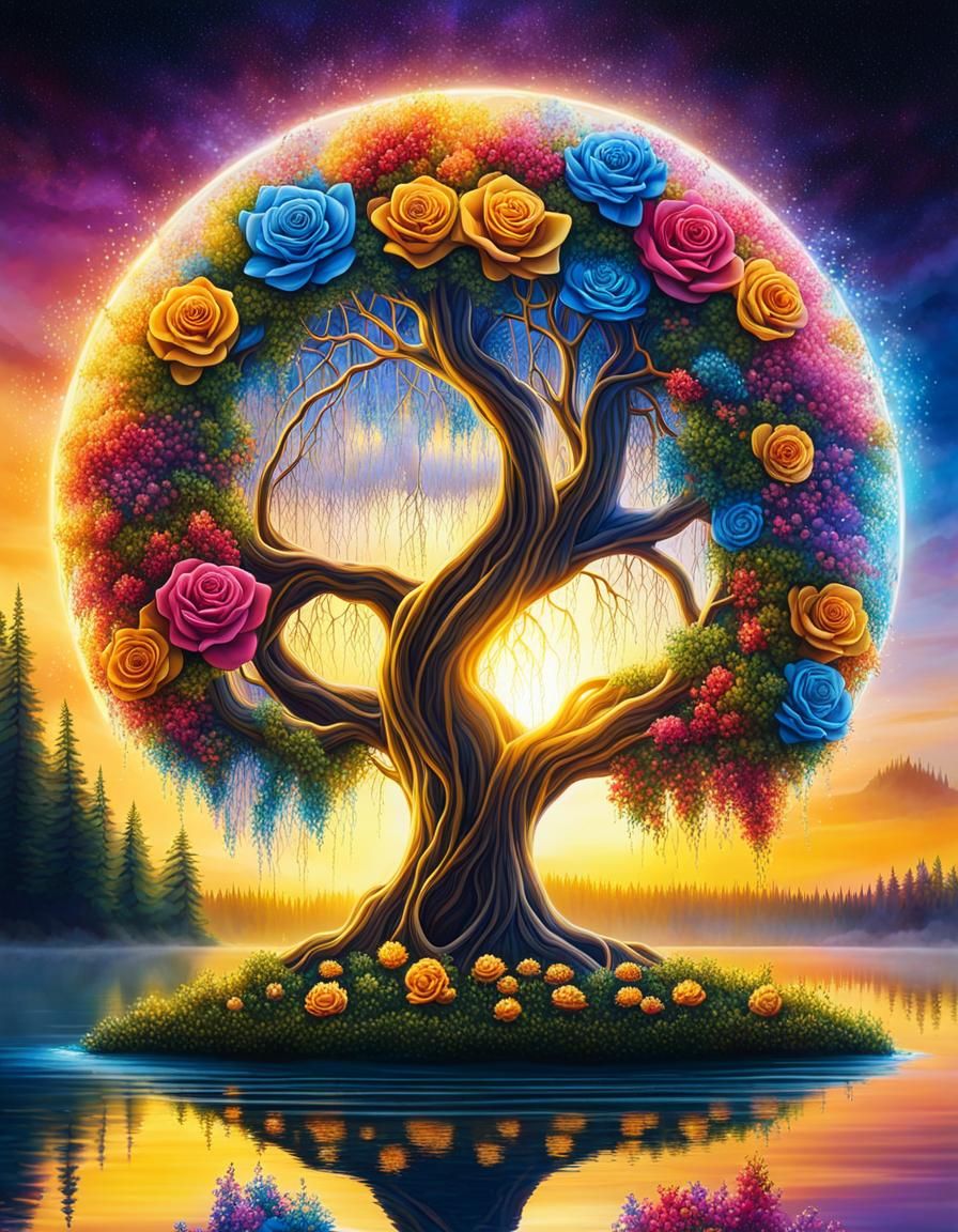 Magical Tree of Life Portal to Another World