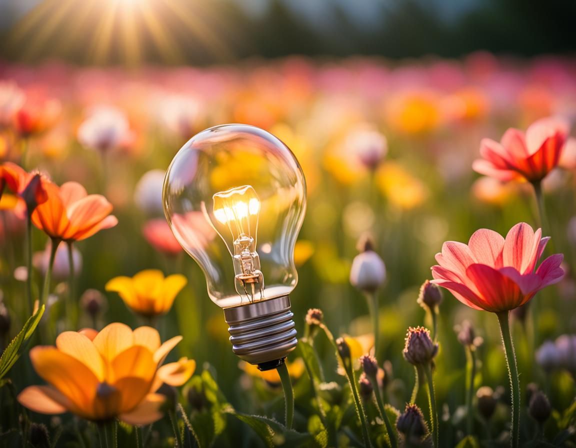 Blooming Light Bulb: A Macro Nature Photograph