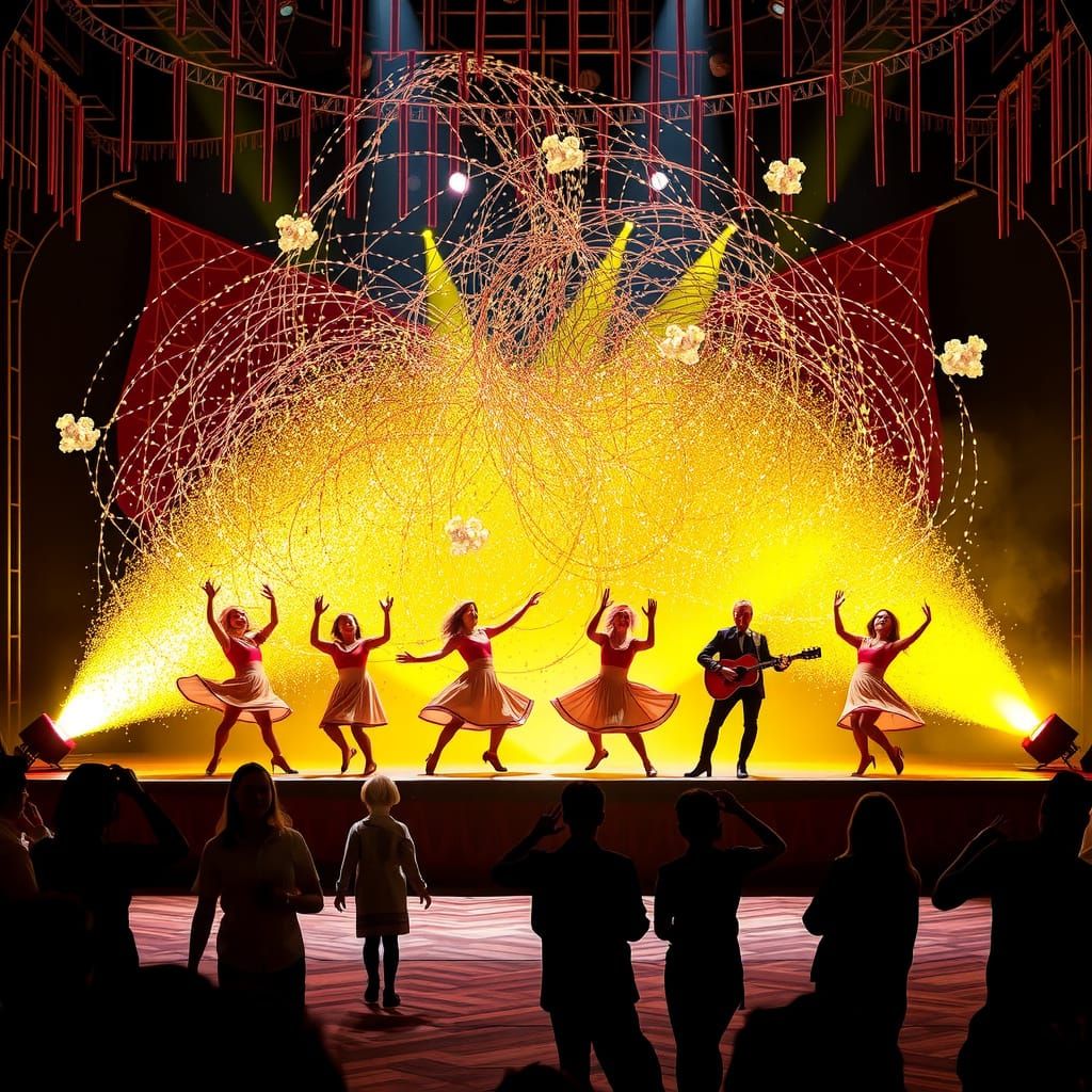 Enchanting Animal Performance on a Whimsical Stage