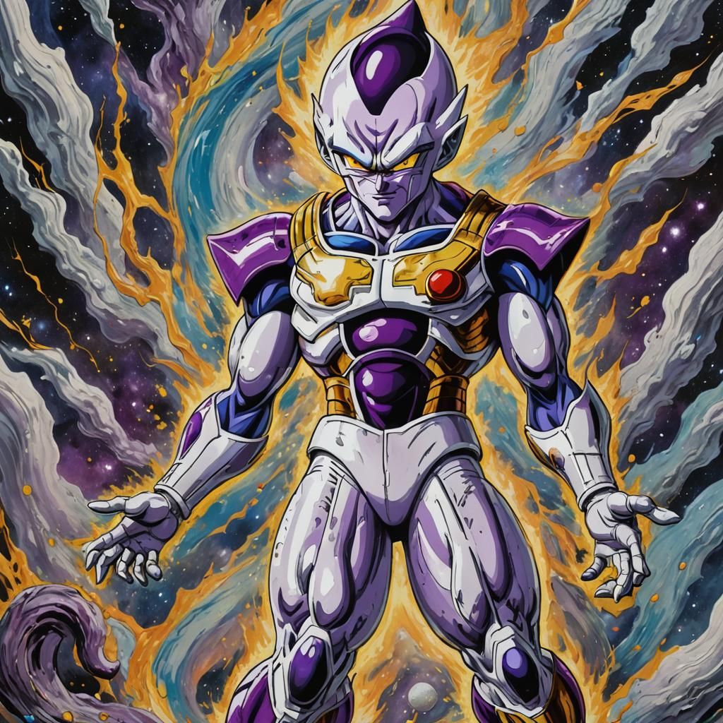 Frieza Portrait in Vincent van Gogh Style