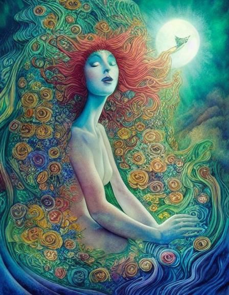 Magical Newborn's First Breath: A Fairytale in Watercolor