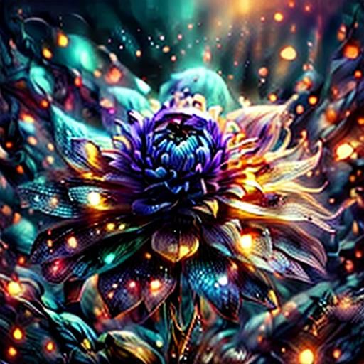 Mystical Autumn Walk Amidst Thistle Flowers