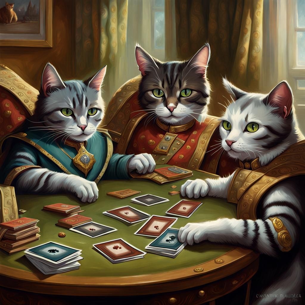 Cats Play Magic: A Coolidge-Inspired Card Game