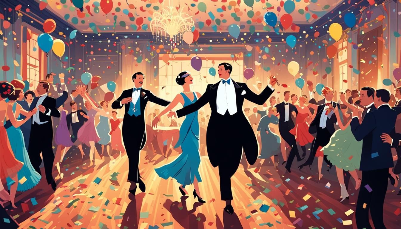 Extravagant 1920s Gala in Art Deco Style