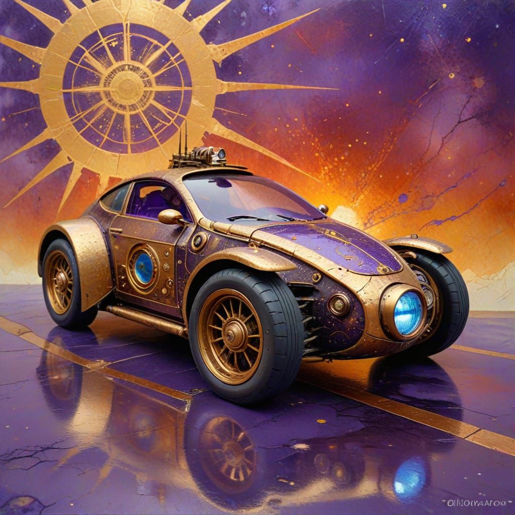 Steampunk Space Traveling Automobile of Elegance