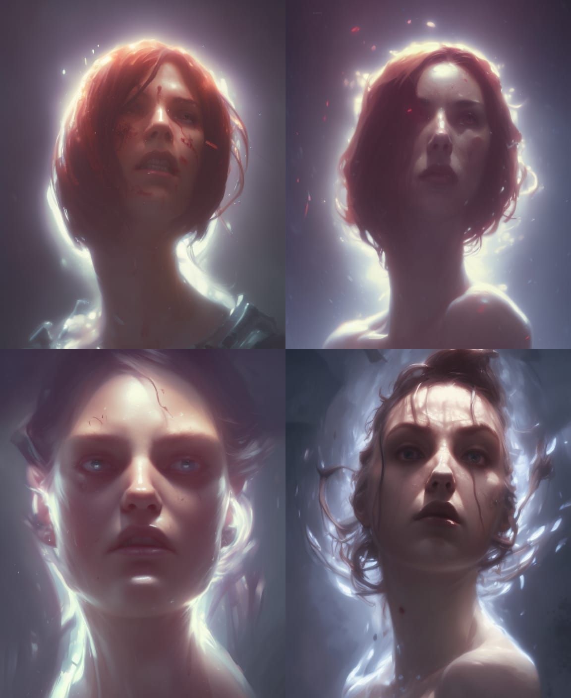 Dark Fantasy Woman Portrait in Hyperdetailed Style