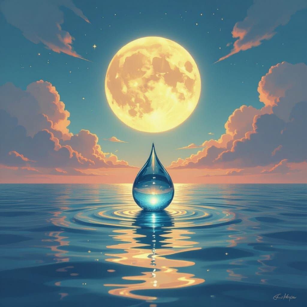 Water Droplet's Journey: Ocean to Clouds