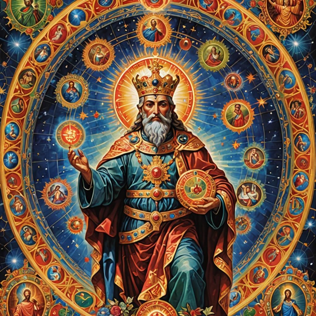 Effulgent Divine Colors: Abstract Soul Scale