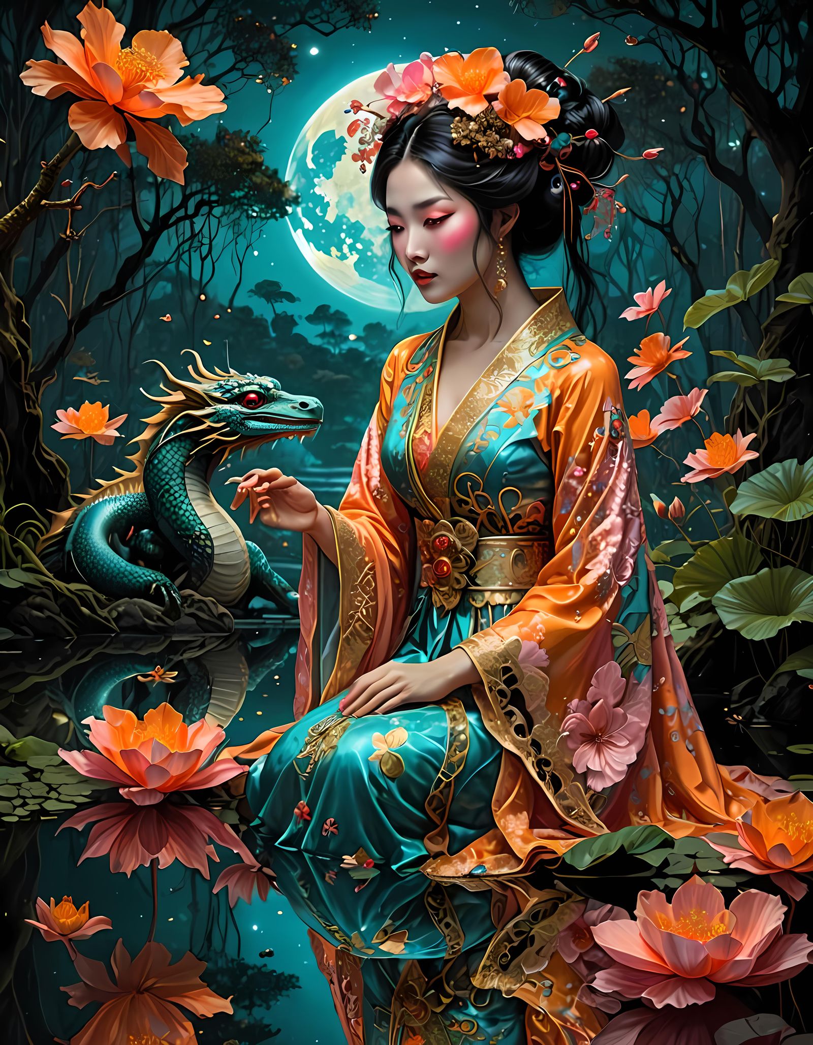 Geisha Dragon Goddess
