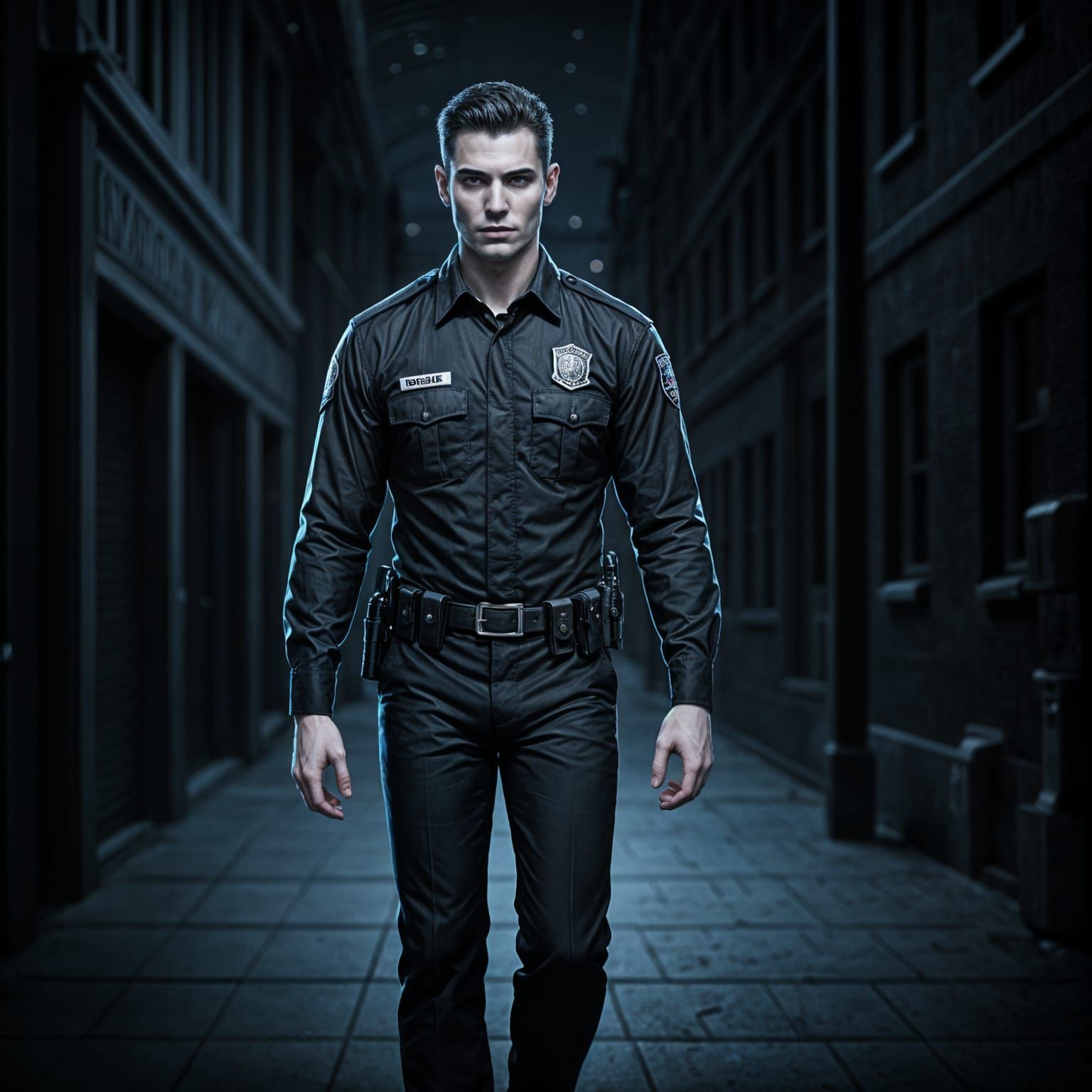 Vampire Security Guard in Modern Times