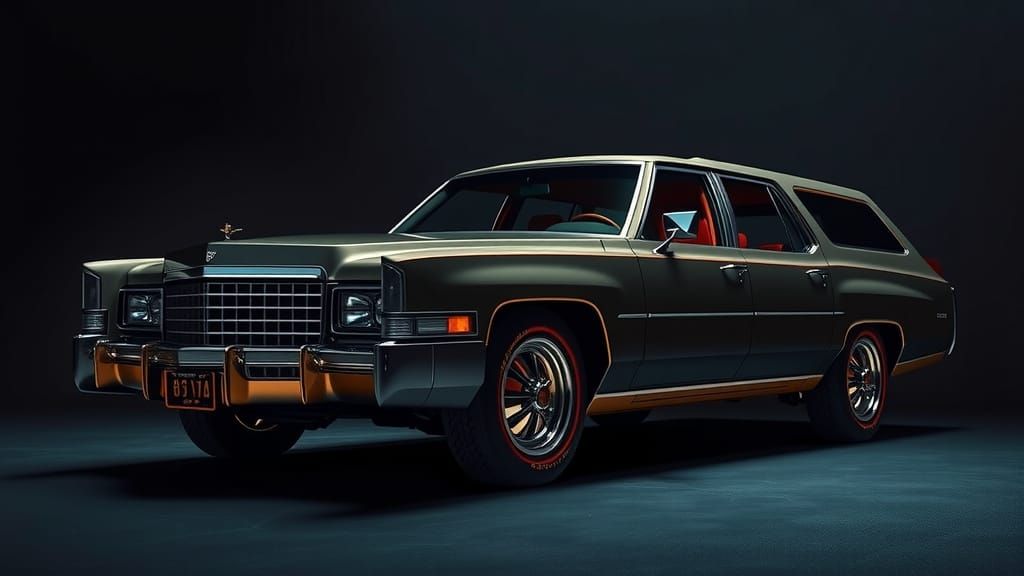 Retro-Futuristic 1970 Cadillac Wagon Concept
