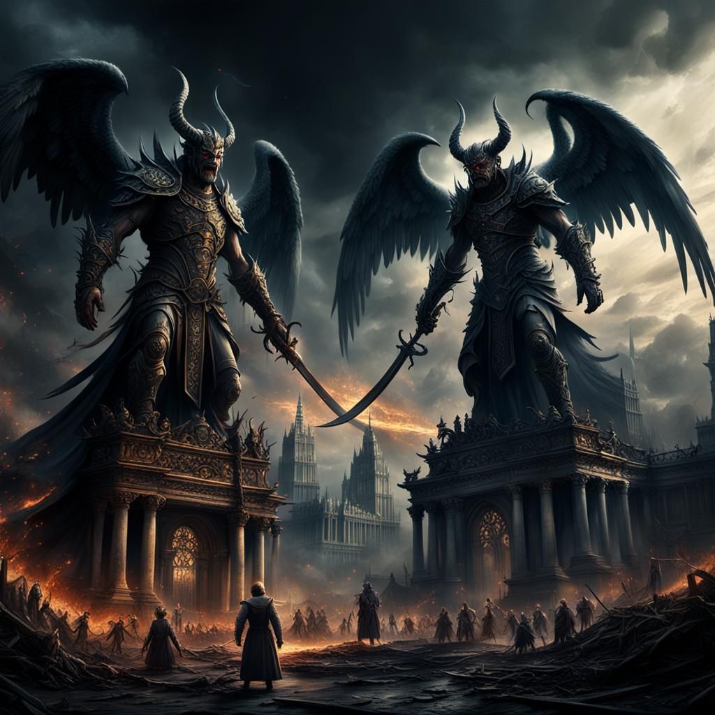 Demons Protecting Humans vs Angels Enslaving