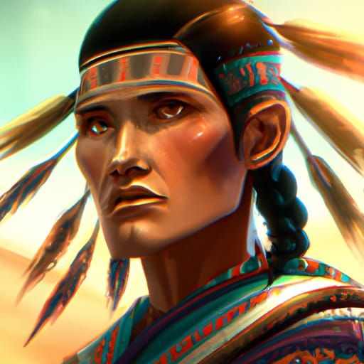 Detailed Portrait of Squanto by Rutkowski, Artgerm, and Much...