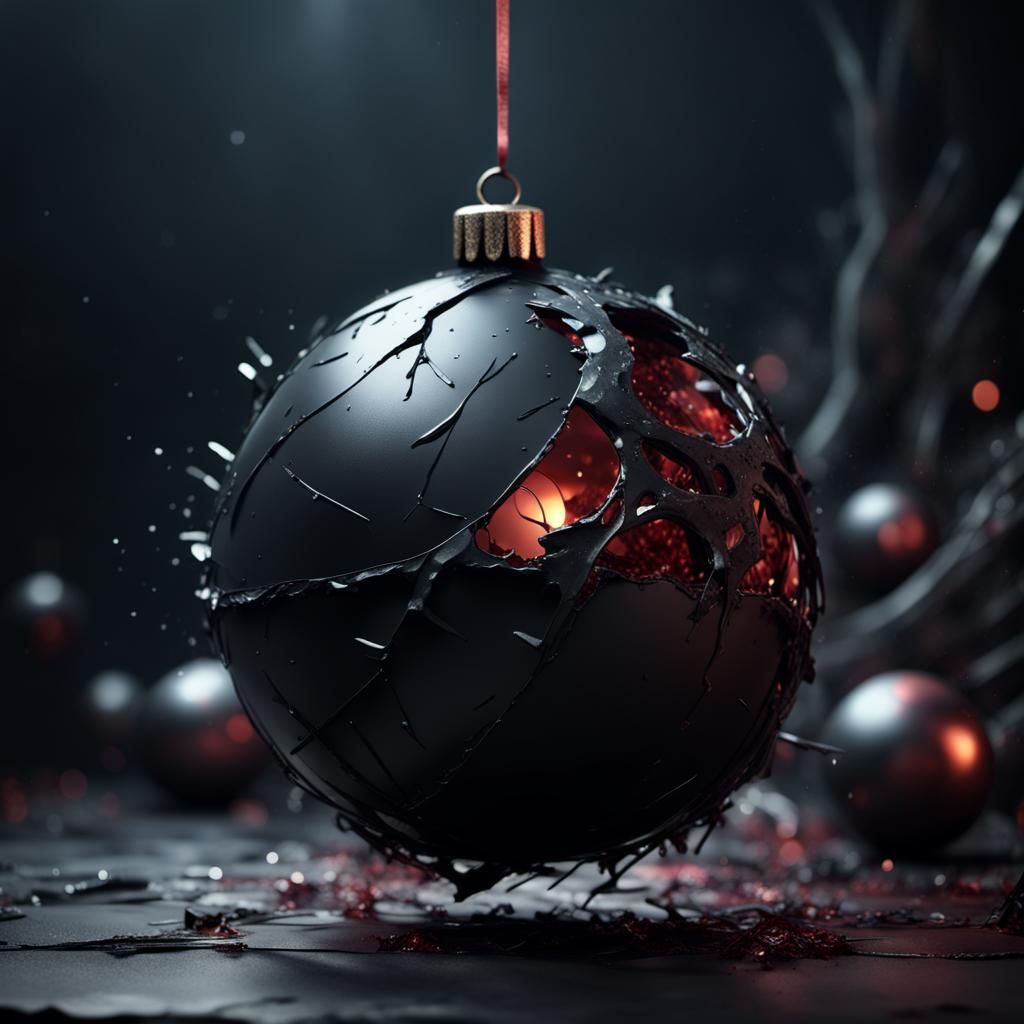 Broken Black New Year's Ball: Fantasy Concept Art